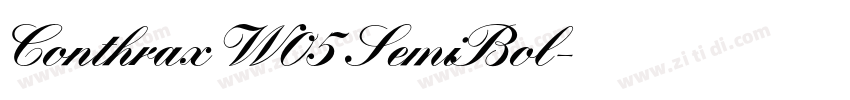 Conthrax W05 SemiBol字体转换